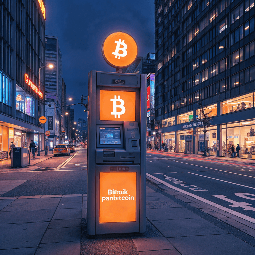 Bitomat do zakupu kryptowalut bez KYC w tle miasta