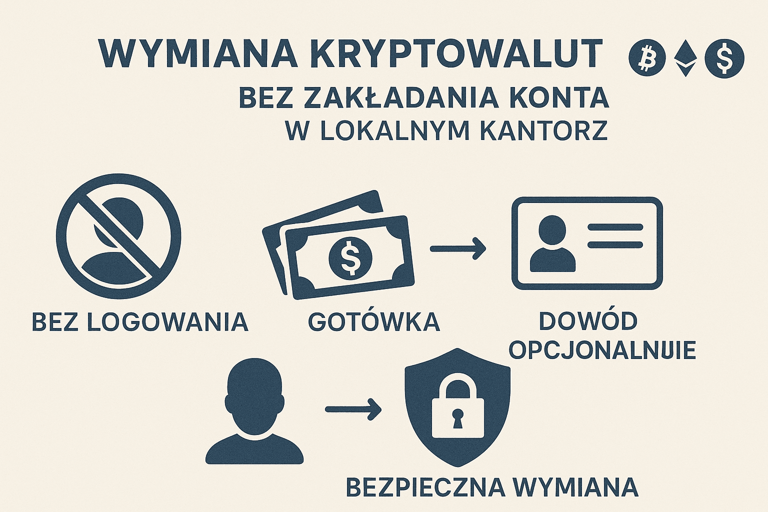 Wymiana kryptowalut bez konta w Krakowie