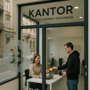 Wymiana Bitcoin w kantorze na ul. Starowiślna w Krakowie